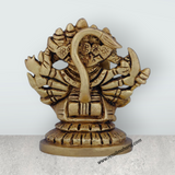 Panchmukhi Hanuman Murti - 3 x 3 Inches | Antique Brass Idol/ Panchmukhi Hanuman Statue for Pooja/ 400 Gms - Retail Maharaj