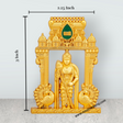 Murugan Statue With Temple Design Arch - 3 x 2.25 Inches | Zinc Kartikeya Statue/ Murugan Silai for Table Top - Retail Maharaj