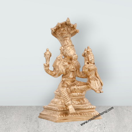 Kala Bhairava Standing Murti - 6 x 3 Inches | Panchaloha Statue / Kala Bhairavar Statue/ Kaal Bhairav Statue for Pooja - Retail Maharaj