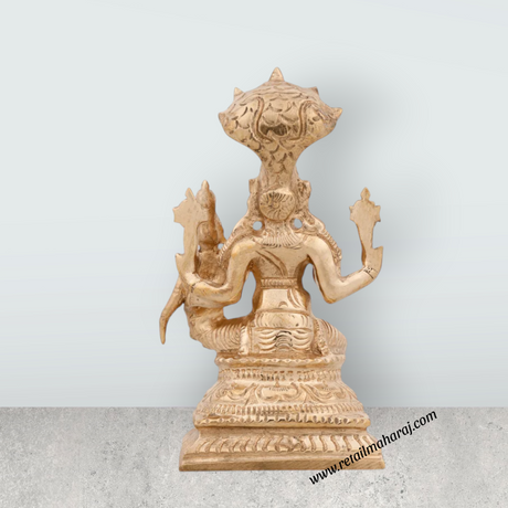 Kala Bhairava Standing Murti - 6 x 3 Inches | Panchaloha Statue / Kala Bhairavar Statue/ Kaal Bhairav Statue for Pooja - Retail Maharaj