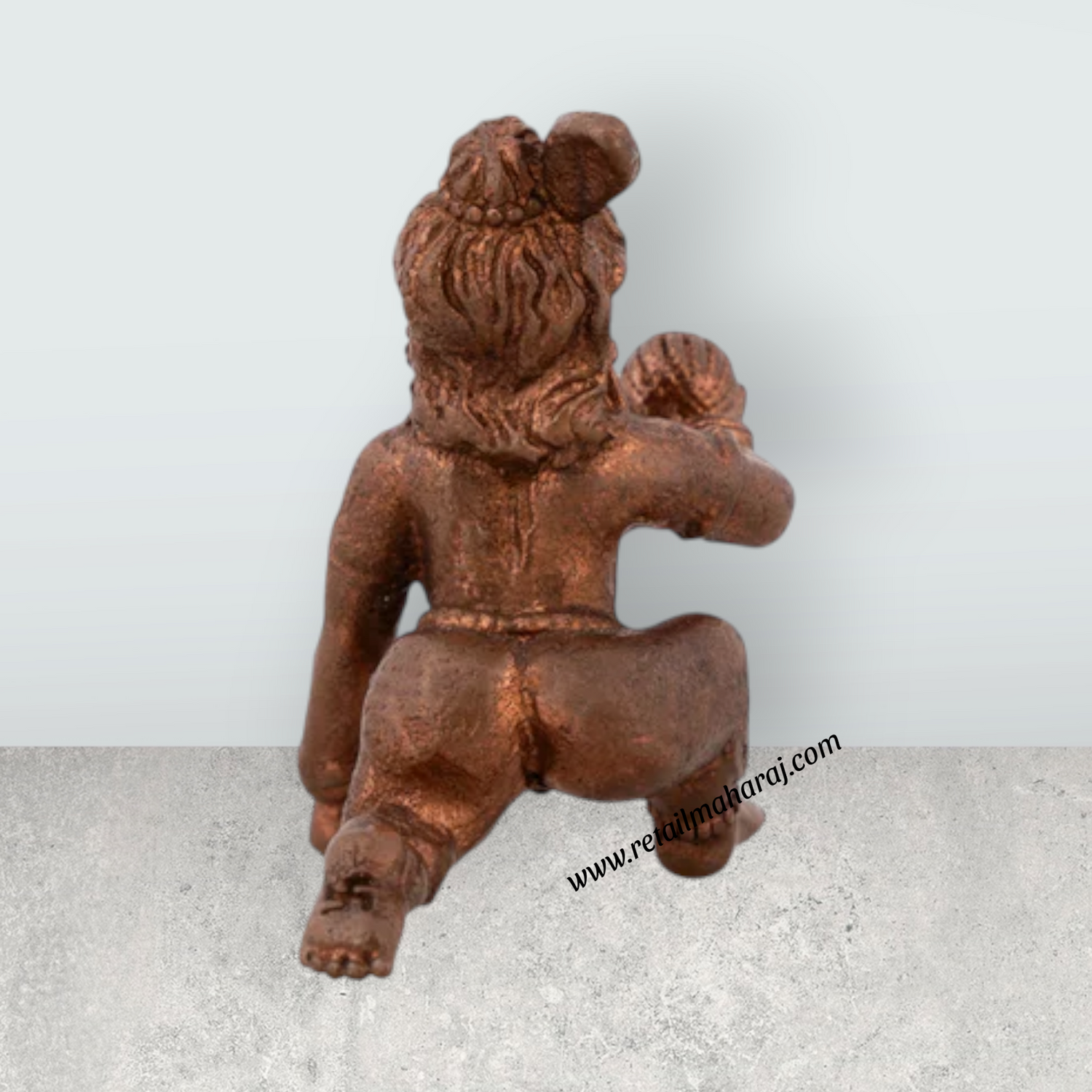 Crawling Krishna Murti - 1.5 x 1 Inches | Copper Idol/ Crawling Krishna Idol for Pooja - Retail Maharaj