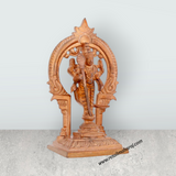 Murugan Statue With Arch – 3.5 x 2 Inches Copper Kartikeya Statue for Worship - Retail Maharaj