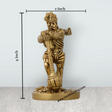 Bahubali Hanuman Murti - 4 X 2 Inches | Antique Brass Idol/ Anjaneya Statue For Strength And Pooja - Retail Maharaj