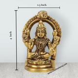 Laxmi Murti with Arch | Brass Idol/ Lakshmi Idol/ Lakshmi Murti/ Lakshmi Statue for Pooja - Retail Maharaj
