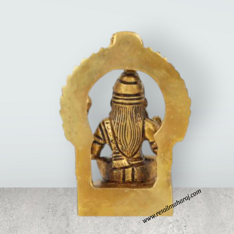 Laxmi Murti with Arch | Brass Idol/ Lakshmi Idol/ Lakshmi Murti/ Lakshmi Statue for Pooja - Retail Maharaj