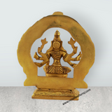 Varahi Amman Statue - 5.5 Inches | Varahi Idol/ Antique Brass Statue/ Varahi with Arch Idol for Pooja - Retail Maharaj