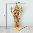 Balaji Standing - 5 Inches | Antique Brass Statue/ Balaji Idols for Pooja/ 375 Gms Approx - Retail Maharaj