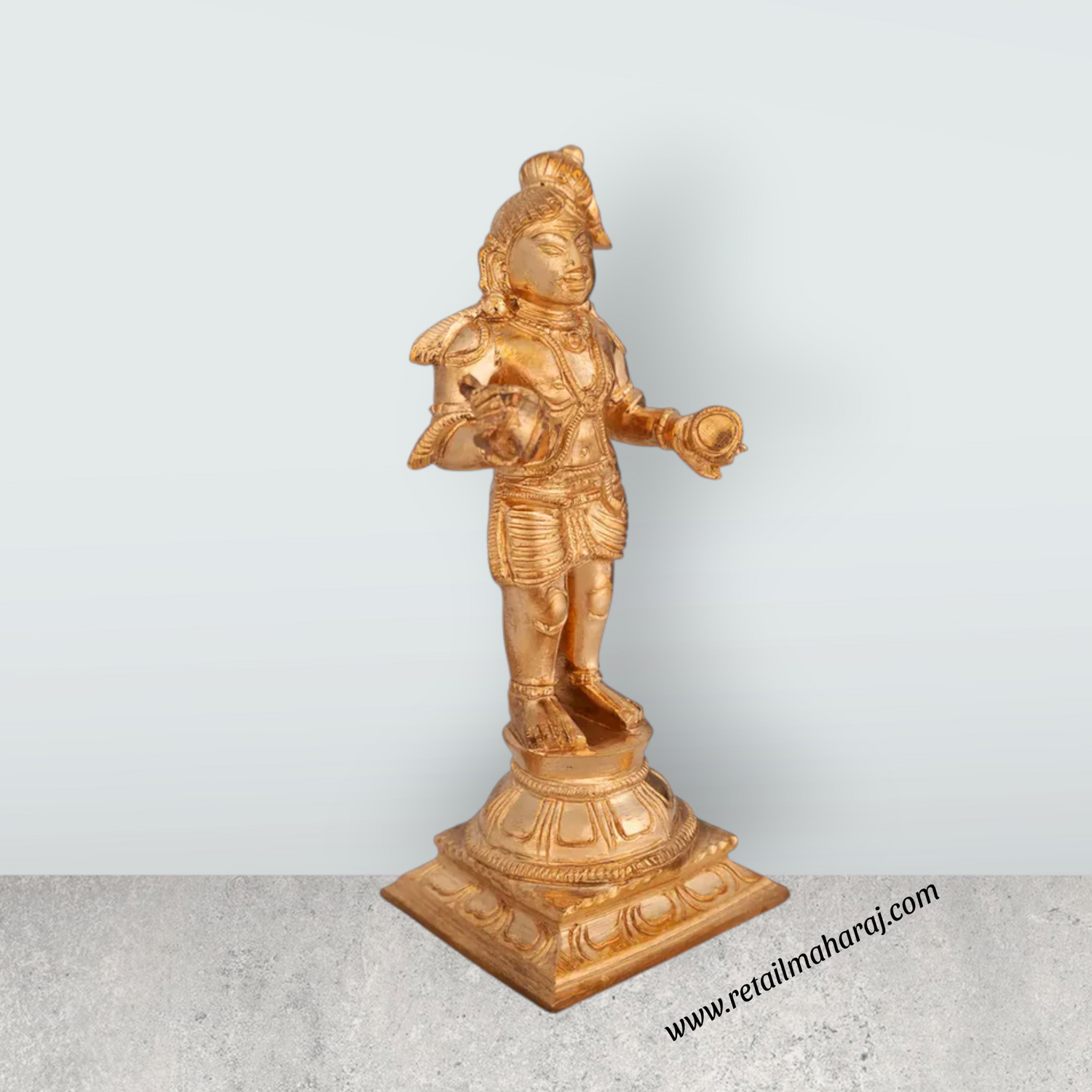 Naalvar Set- 5.75 x 2.25 Inches | Panchaloha Idol/ Appar/ Sundarar/ Sambandar/ Manikavasagar/ Nalvar Idols for Pooja - Retail Maharaj