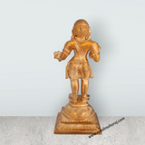 Naalvar Set- 5.75 x 2.25 Inches | Panchaloha Idol/ Appar/ Sundarar/ Sambandar/ Manikavasagar/ Nalvar Idols for Pooja - Retail Maharaj
