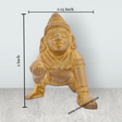 Crawling Krishna Murti - 2 x 2.25 Inches | Brass Idol/ Crawling Krishna Idol for Pooja/ 100 Gms Approx - Retail Maharaj
