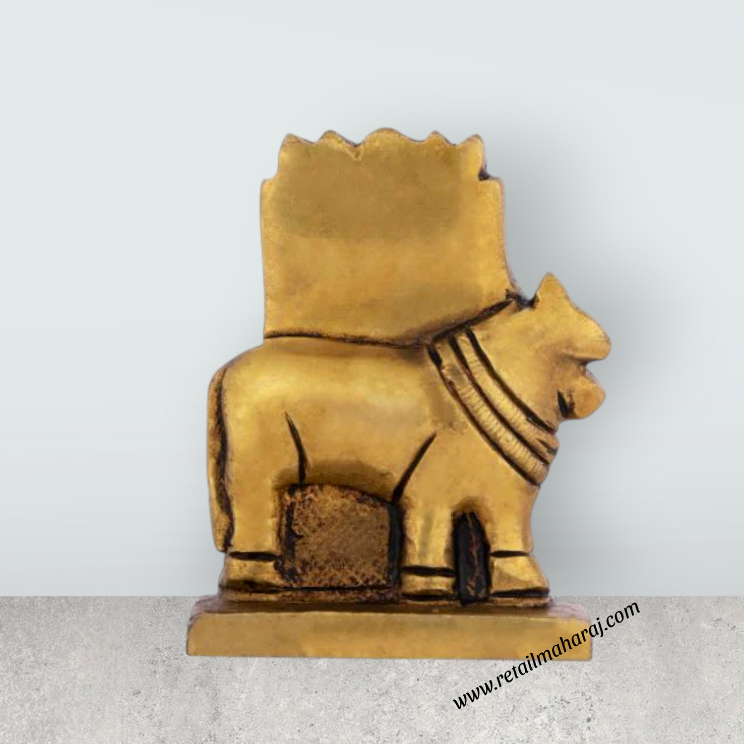 Raghavendra Swamy Idol - 2 x 1.75 Inches | Antique Brass Statue/ Raghavendra Statue for Pooja/ 200 Gms Approx - Retail Maharaj