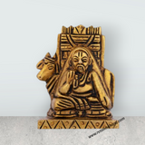 Raghavendra Swamy Idol - 2 x 1.75 Inches | Antique Brass Statue/ Raghavendra Statue for Pooja/ 200 Gms Approx - Retail Maharaj