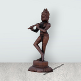 Krishnan Statue - 4 x 1.5 Inches | Copper idol/ Krishna Idol for Pooja/ 170 Gms Approx - Retail Maharaj