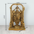 Balaji Murti - 3 x 2 Inches | Antique Brass Idol/ Standing Balaji Idol for Pooja/ 180 Gms Approx - Retail Maharaj