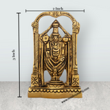 Balaji Murti - 3 x 2 Inches | Antique Brass Idol/ Standing Balaji Idol for Pooja/ 180 Gms Approx - Retail Maharaj