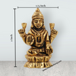 Laxmi Murti - 2 x 1.75 Inches | Brass Idol/ Lakshmi Idol/ Lakshmi Murti/ Lakshmi Statue for Pooja - Retail Maharaj