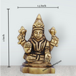 Laxmi Idol - 2 x 1.5 Inches | Antique Brass Idol/ Lakshmi Idol/ Lakshmi Murti for Pooja - Retail Maharaj