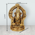 Ganesh with Arch Murti - 3.5 Inches | Antique Brass Statue/ Vinayagar Statue/ Ganesha Idol for Pooja - Retail Maharaj