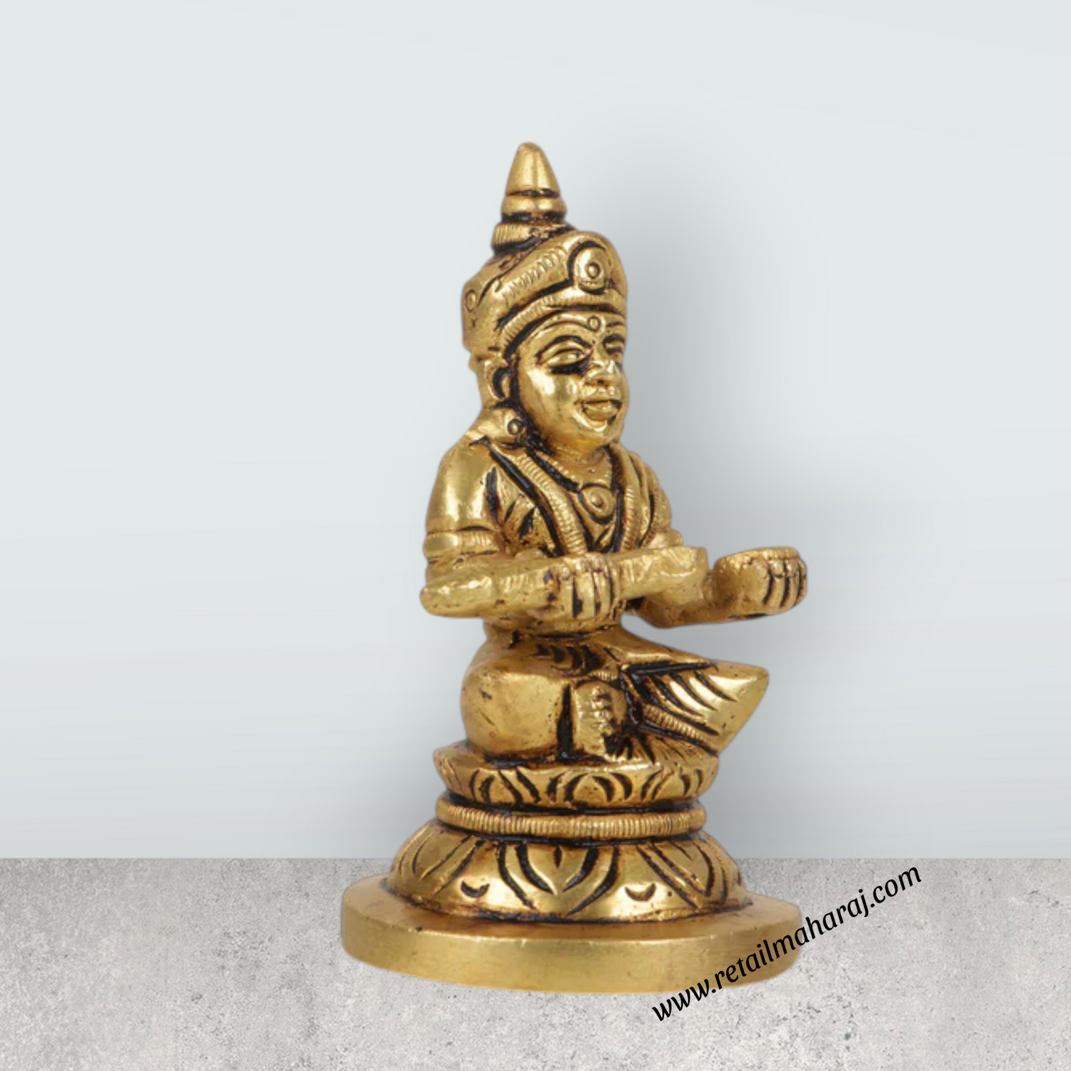 Annapuran Devi Murti - 3 Inches | Brass Idol/ Annapoorani Statue/ Annapurna Idol for Pooja