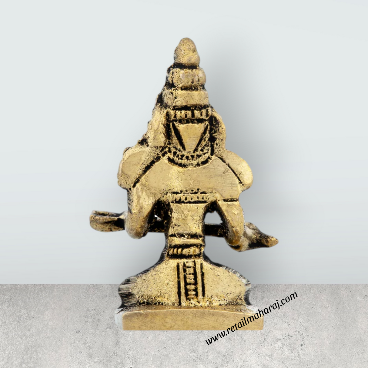 Annapoorani Statue - 1.5 x 1.25 Inches | Brass Idol/ Annapoorani Idol for Pooja/ 35 Gms Approx - Retail Maharaj