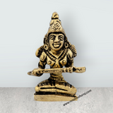 Annapoorani Statue - 1.5 x 1.25 Inches | Brass Idol/ Annapoorani Idol for Pooja/ 35 Gms Approx - Retail Maharaj