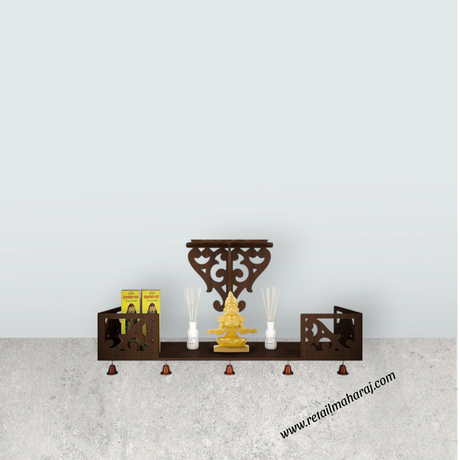 Annapuran Devi Murti - 2 Inches | Brass Idol/ Annapoorani Statue/ Annapurna Idol for Pooja - Retail Maharaj