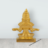 Annapuran Devi Murti - 2.5 Inches | Brass Idol/ Annapoorani Statue/ Annapurna Idol for Pooja - Retail Maharaj