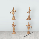 Ram Darbar Murti - 6 Inches | Panchaloha Statue/ Ram Darbar Idol for Pooja/ 1.350 Kgs Approx - Retail Maharaj