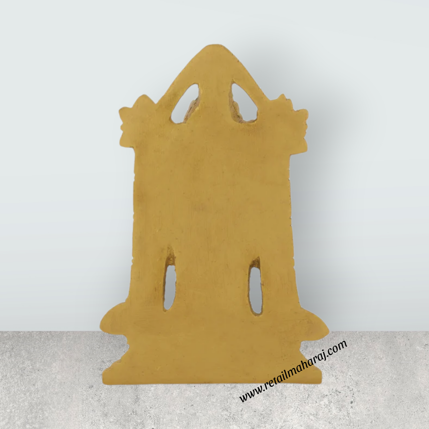 Balaji Murti Standing On Base - 4 x 2.5 Inches | Antique Brass Idol/ Venkateswara Swamy Idol for Pooja - Retail Maharaj