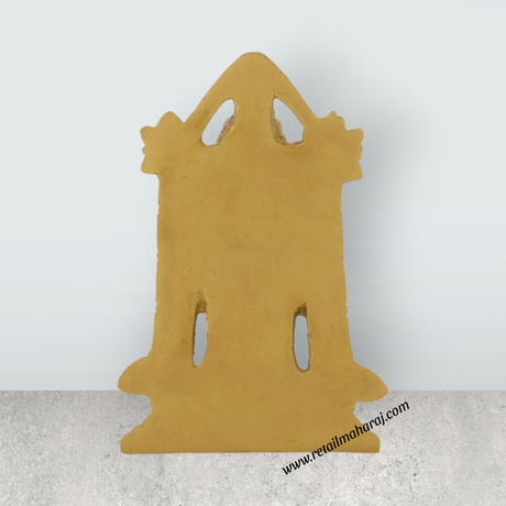 Balaji Murti Standing On Base - 4 x 2.5 Inches | Antique Brass Idol/ Venkateswara Swamy Idol for Pooja - Retail Maharaj
