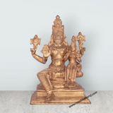 Lakshmi Varahar Sitting Murti - 9 x 6.5 Inches | Panchaloha Idol/ Laxmi Varahar Idol for Pooja - Retail Maharaj