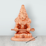 Annapurna Devi Murti With Plate – 2.25 x 3.5 Inches Copper Polish Annapoorani Statue for Pooja - Retail Maharaj