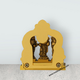 Brass Ramar Pattabhishegam Idol – 3 X 3 Inches | Gold Finish / Brass Ram Darbar Statue / Pooja & Gifting - Retail Maharaj