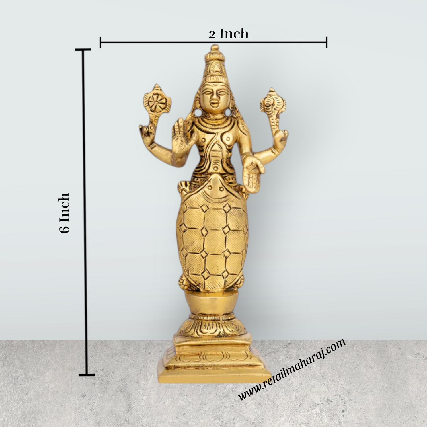 Dasavathaaram Murti Set - 6 x 2 Inches | Antique Brass Idol/ Vishnu Ten Incarnations Avatars Idols for Pooja