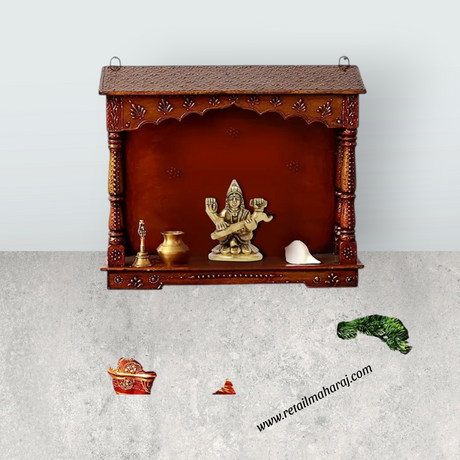 Saraswati Murti - 2.5 x 1.5 Inches | Antique Brass Statue/ Saraswati Idol/ Saraswati Mata Murti for Pooja - Retail Maharaj