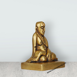Swami Samarth Murti - 2 Inches | Brass Idol/ Swami Samarth Statue for Pooja/ 95 Gms Approx - Retail Maharaj