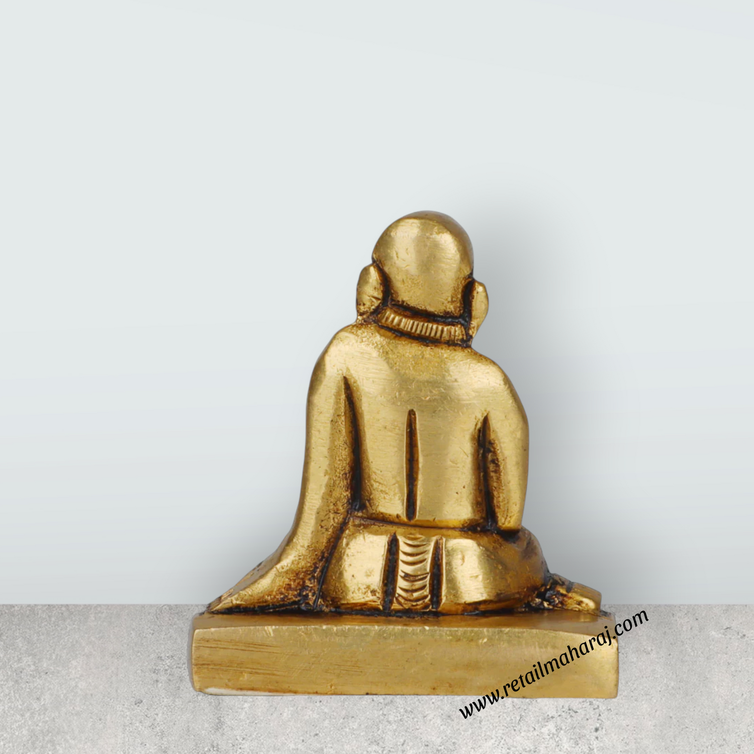 Swami Samarth Murti - 2 Inches | Brass Idol/ Swami Samarth Statue for Pooja/ 95 Gms Approx - Retail Maharaj