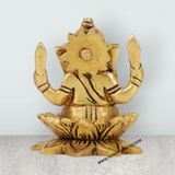 Ganesh Murti - 3.5 Inches | Antique Brass Statue/ Vinayagar Statue/ Ganesha Idol for Pooja - Retail Maharaj