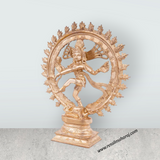 Natraj Murti With Base - 10 x 8.5 Inches | Nataraja Vigraham/ Panchaloha Statue for Pooja - Retail Maharaj