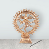 Natraj Murti With Base - 10 x 8.5 Inches | Nataraja Vigraham/ Panchaloha Statue for Pooja - Retail Maharaj