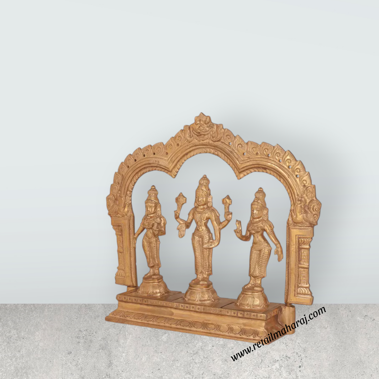 Tirupati Balaji Murti - 9.5 x 10.5 Inches | Panchaloha Idol/ Tirupathi Balaji Statue/ Tirupati Balaji Idol for Pooja - Retail Maharaj