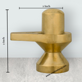 Shiv Ling Murti - 2 X 2 Inches | Brass Idol/ Shiva Lingam Statue For Pooja And Spiritual Atmosphere - Retail Maharaj