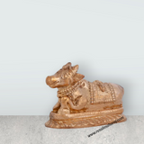 Nandi Murti - 1 x 1.5 Inches | Panchaloha Idol/ Nandi Statue/ Nandi Bhagavan / NandiDeva / Decor For Pooja - Retail Maharaj