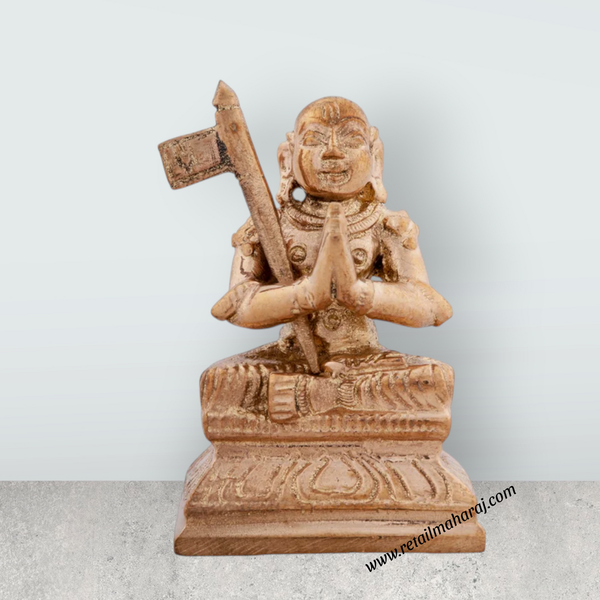 Ramanujacharya Idol - 1.75 x 1 Inches | Panchaloha Statue/ Ramanujar Statue for Pooja/ 65 Gms Approx - Retail Maharaj