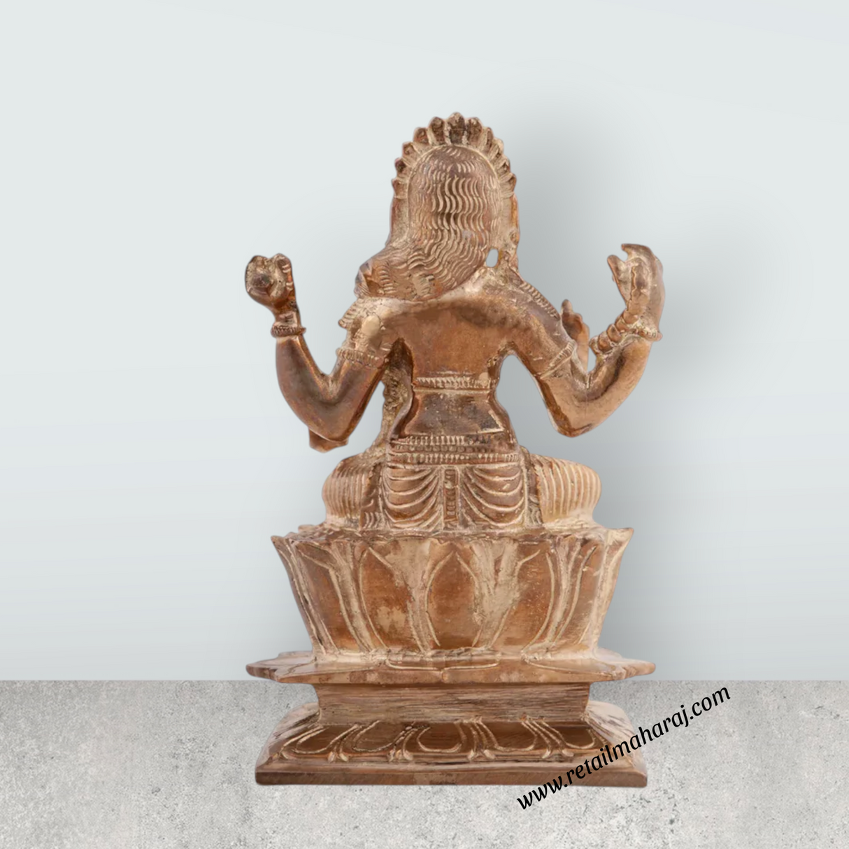 Bala Tripura Sundari Idol - 6 x 3.5 Inches | Panchaloha Idol/ Balambigai Statue for Pooja/ 1335 Gms Approx - Retail Maharaj