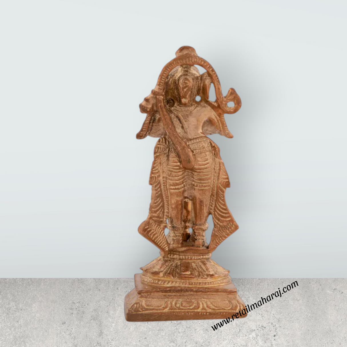 Hanuman Statue - 3 x 1.5 Inches | Panchaloha Idol/ Anjaneya Statue for Pooja/ 170 Gms Approx - Retail Maharaj