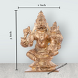 Lakshmi Narasimha Swamy Vigraham With Base - 3 x 2 Inches | Panchaloha Statue / Laxmi Narasimha Idol for Pooja - Retail Maharaj