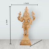 Shiv Parivar Murti - 4 x 2 Inches | Panchaloha Idol/ Shiv Parvati idol/ 250 gms approx - Retail Maharaj