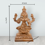 Laxmi Murti - 2.5 Inches | Panchaloha Idol/ Laxmi Idol for Pooja/ 140 Gms Approx - Retail Maharaj