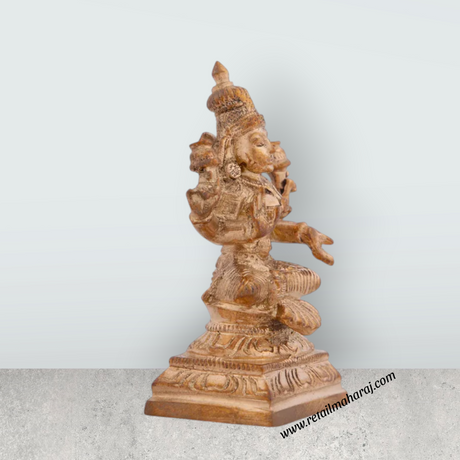 Laxmi Murti - 2.5 Inches | Panchaloha Idol/ Laxmi Idol for Pooja/ 140 Gms Approx - Retail Maharaj
